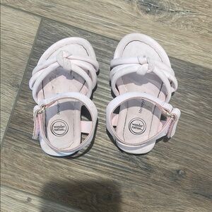 Wonder Nation Pink Sandals with Velcro Straps